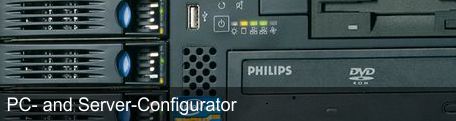 Stellen Sie sich Ihr individuelles PC- oder Serversystems zusammen mit unseren Systemkonfiguratoren.